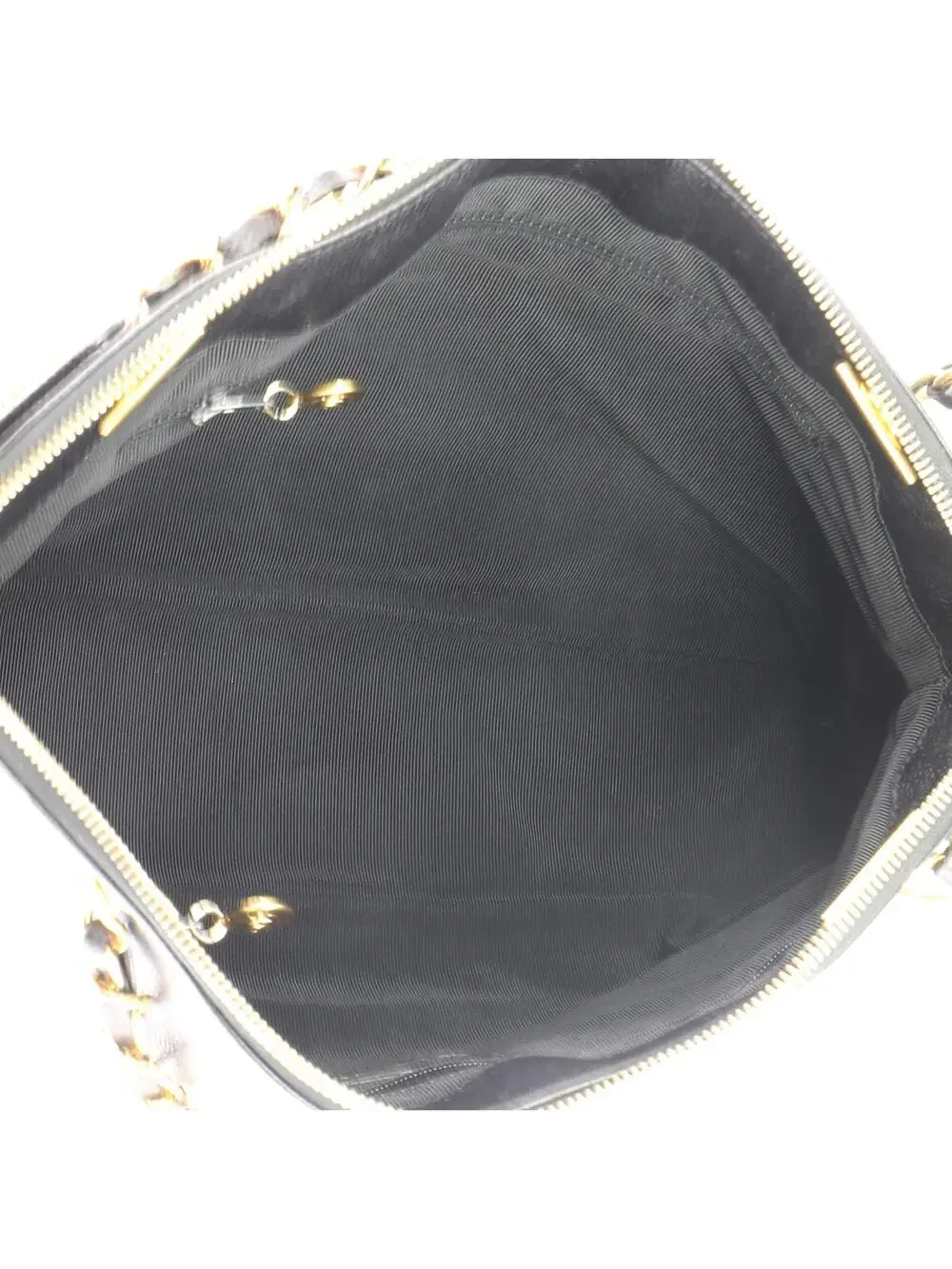Chanel Vintage Zipped Chain Tote Caviar #320791C21B